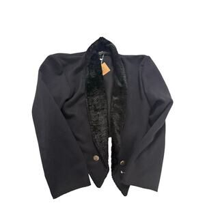 Claude Nahmias vintage cropped blazer velour Paris